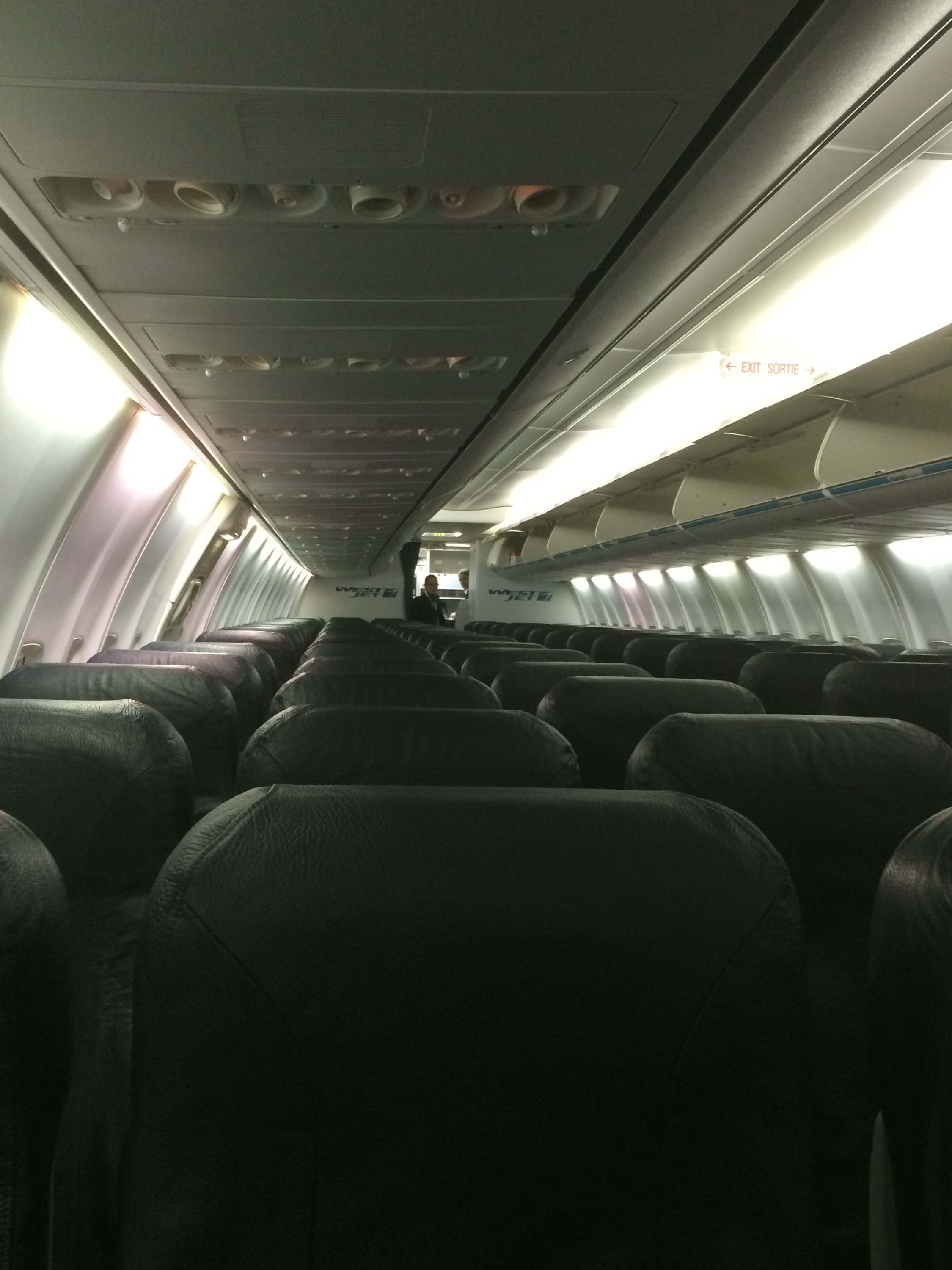My view of an empty plane