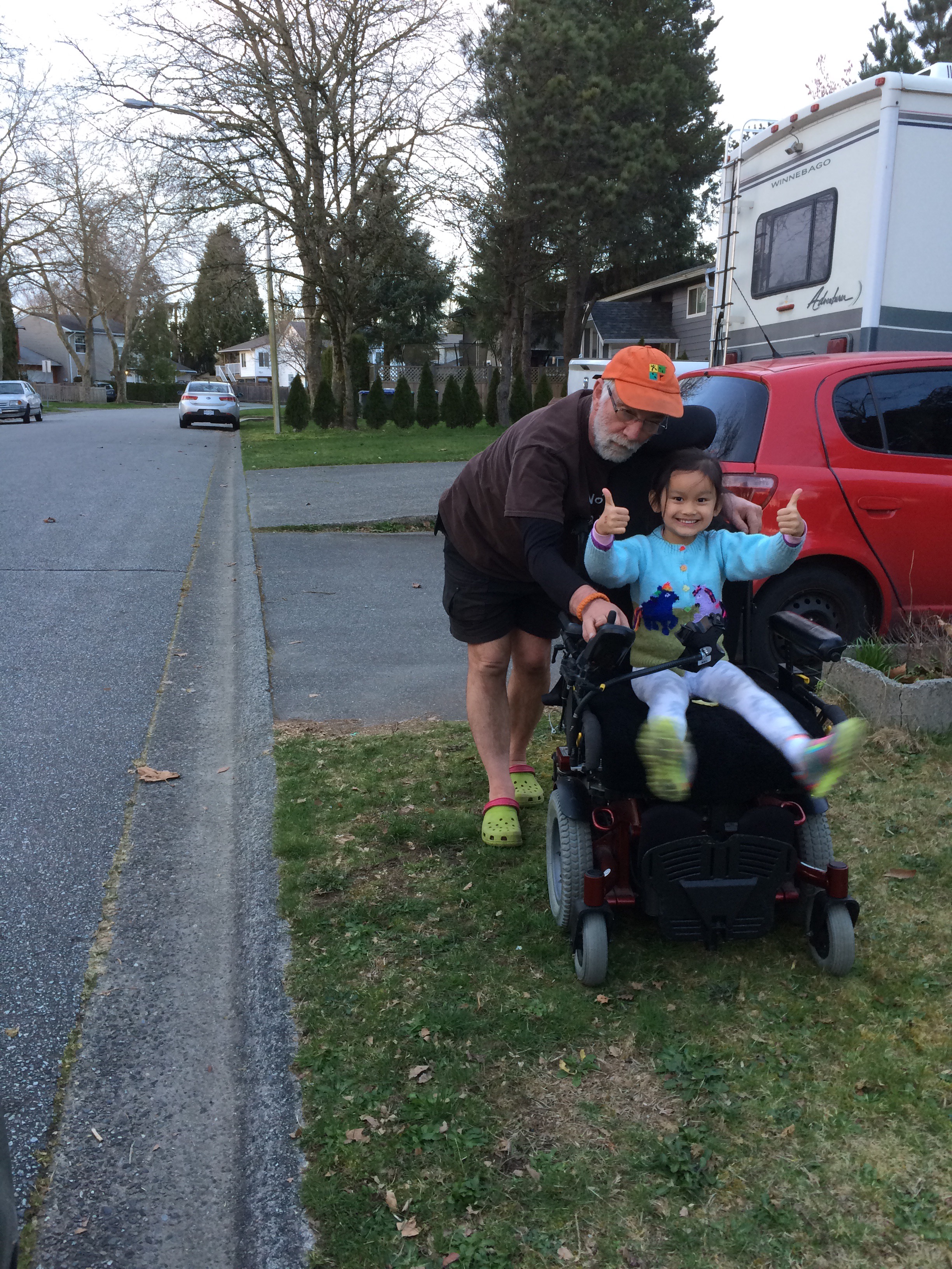 Ian with Kanata in my wheelchair